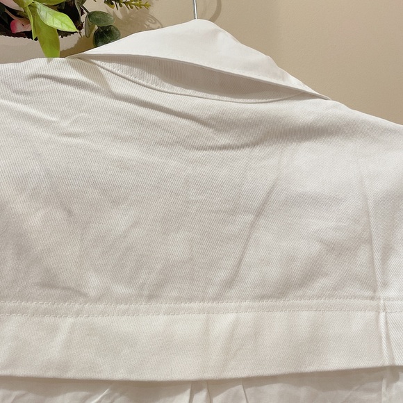 Full length buttons down denim half top - Picture 8 of 9